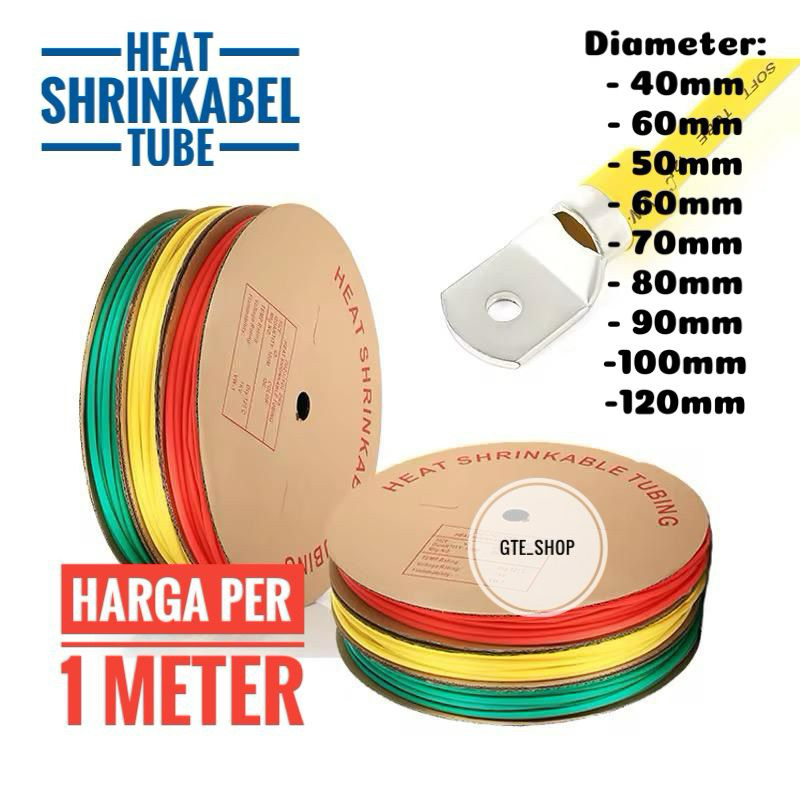 Heat Shrink Kabel Tube Heat Shrink Kabel Selang Bakar / Selongsong Kabel Bakar / Pelindung Kabel Hea