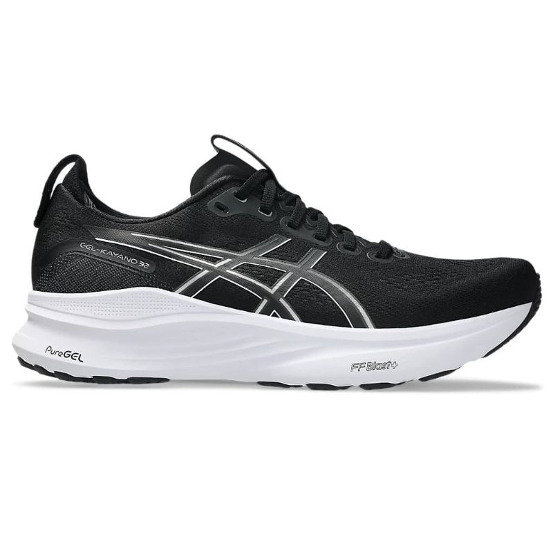 SEPATU RUNNING ASICS GEL KAYANO 32 BLACK WHITE ORIGINAL