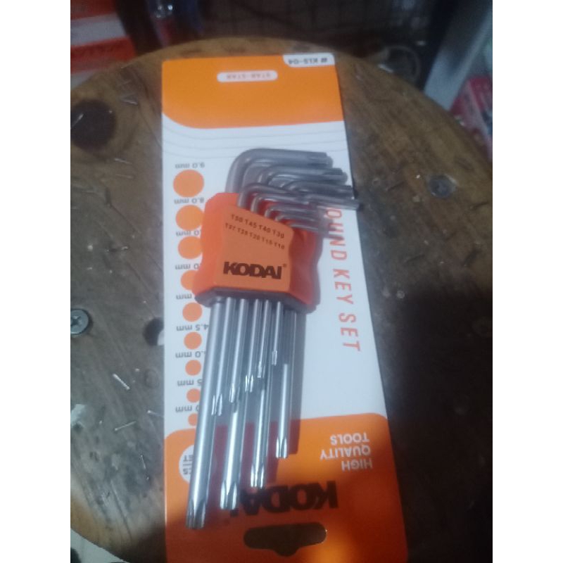 kunci L bintang satu set c-rv KODAI lengkap satuset berbagai ukuran