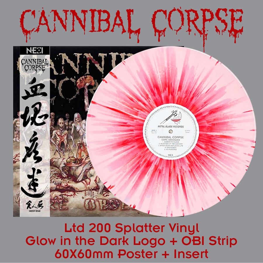 VINYL CANNIBAL CORPSE - GORE OBSESSED Colour Splatter Limited 200