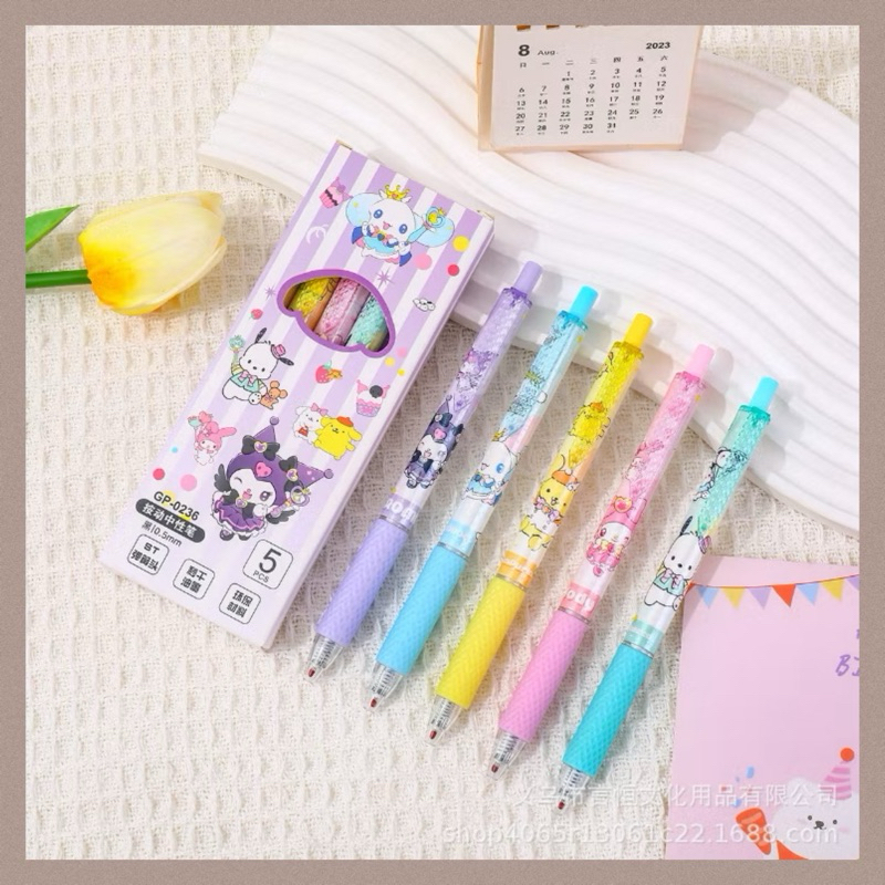 

1 Pulpen Gel Karakter BallPen Cartoon Pena Labubu Tinta Hitam 0.5mm AT42