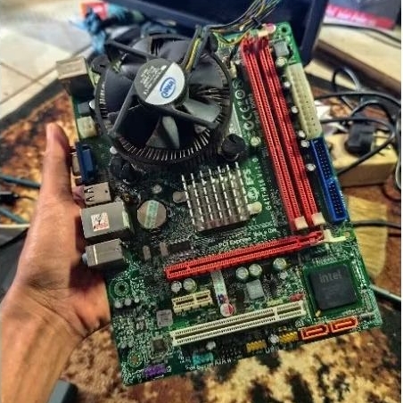 Motherboard DDR3 Plus Prosesor Q6600 Quadcore Chipset G41