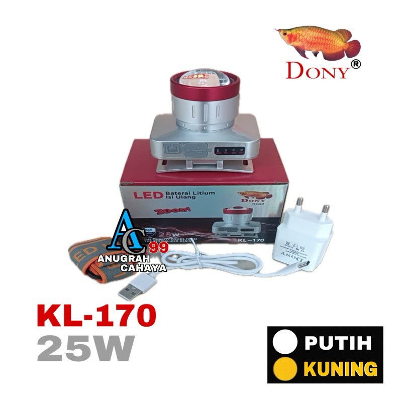 Senter Kepala Dony KL-170 25W (Zoom)
