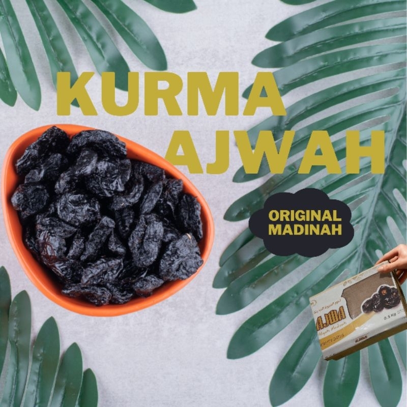 

Kurma Ajwa Aliyah Madinah 100% Original 500gram