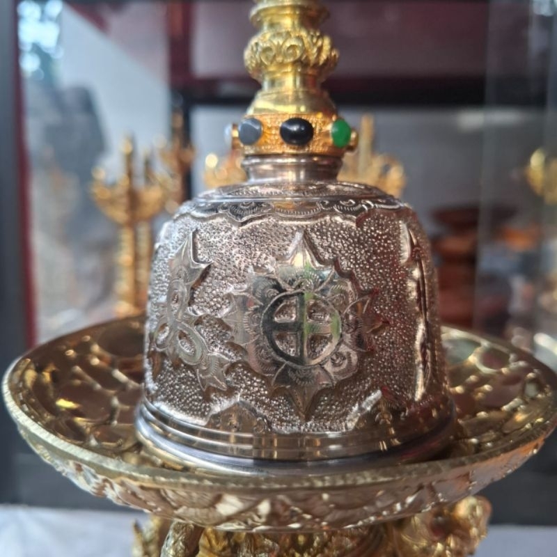 GENTA NAWA SANGA UKIRAN TIMBUL 7 CM PREMIUM / BAJRA NAWA SANGA UKIRAN TIMBUL