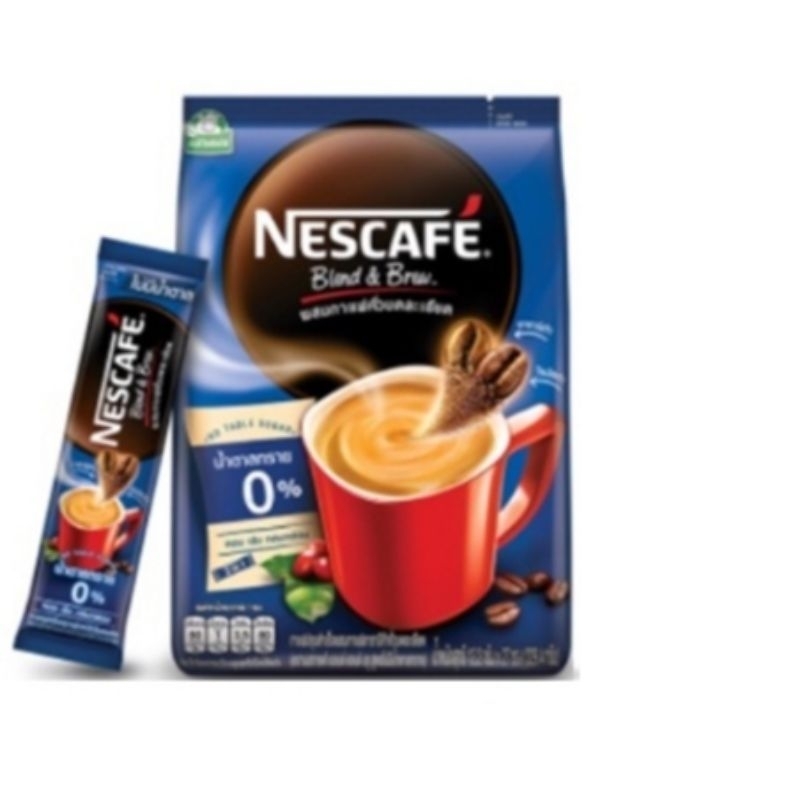 

Nescafe Thailand Blend and Brew Espresso Black Roast Zero Less Sugar Rich