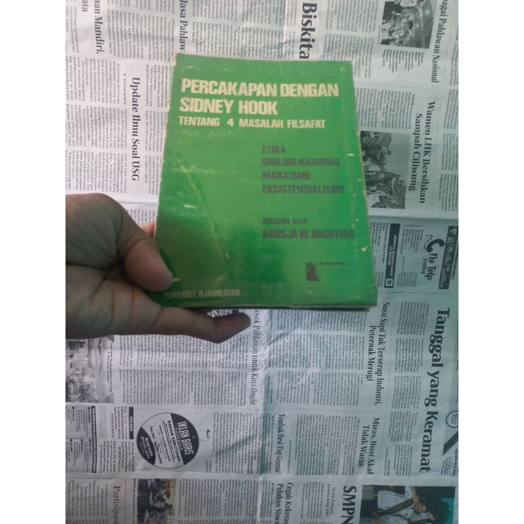 Buku Bookstoresastracun Bogor Percakapan Dengan Sidney Hook Tentang 4 Masalah Filsafat Harsja W Bact