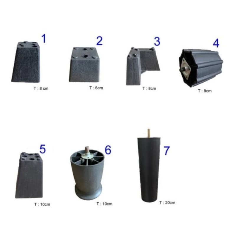 KAKI SOFA PLASTIK/KAKI MEJA