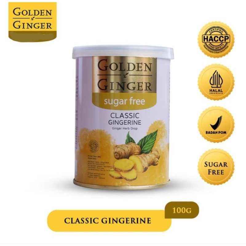 

Golden Ginger Classic Gingerine Sugar Free (100 Gr)