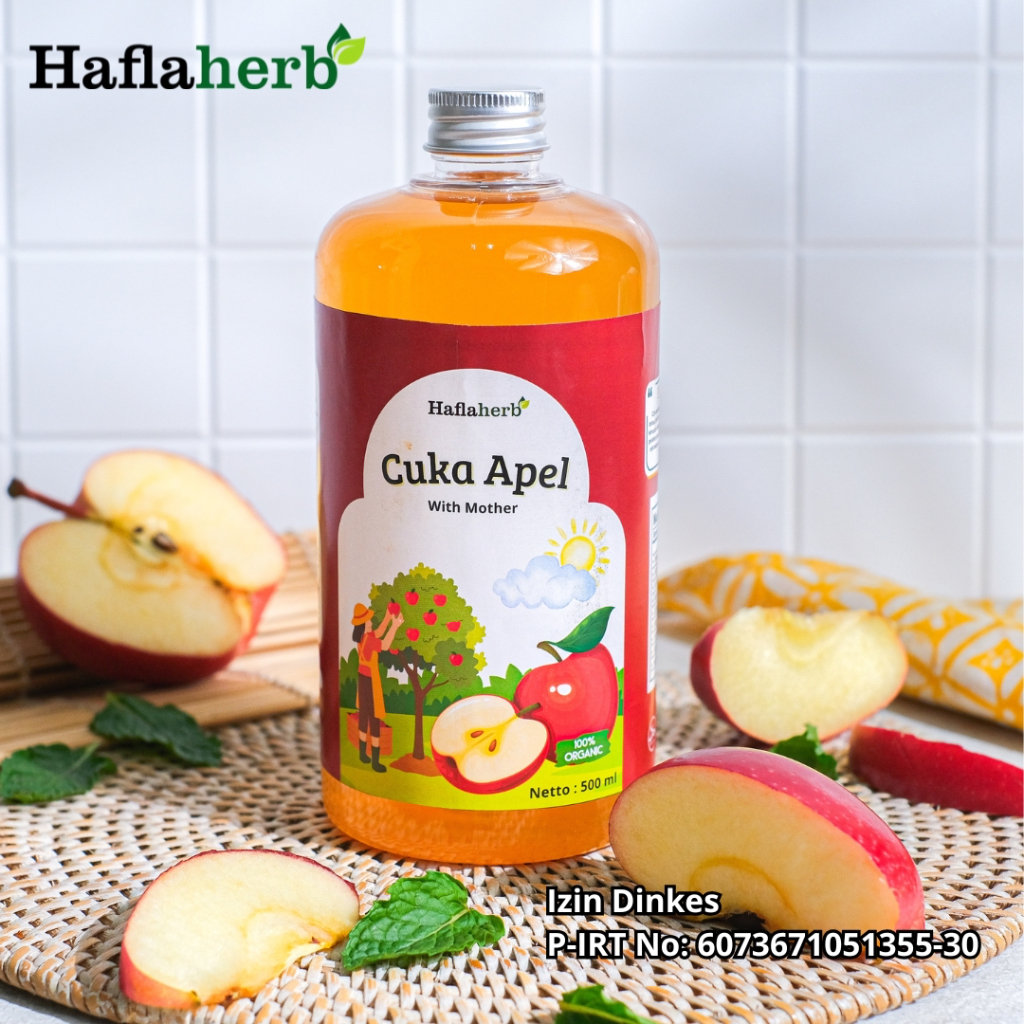 

Cuka Apel Organik With Mother Original Apple Cedar Vinegar Premium
