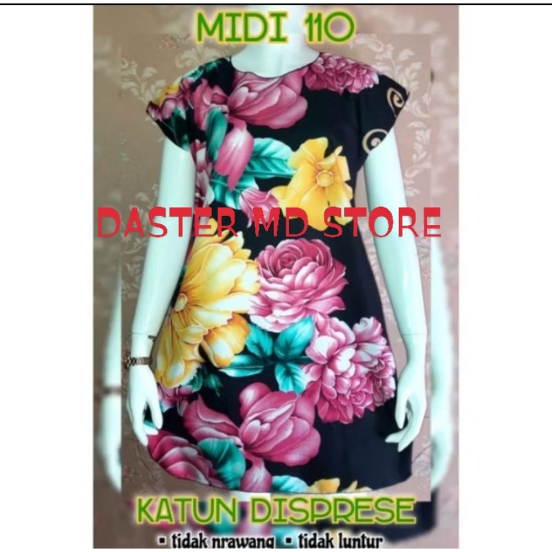 MD STORE - Daster MIDI premium bahan standar