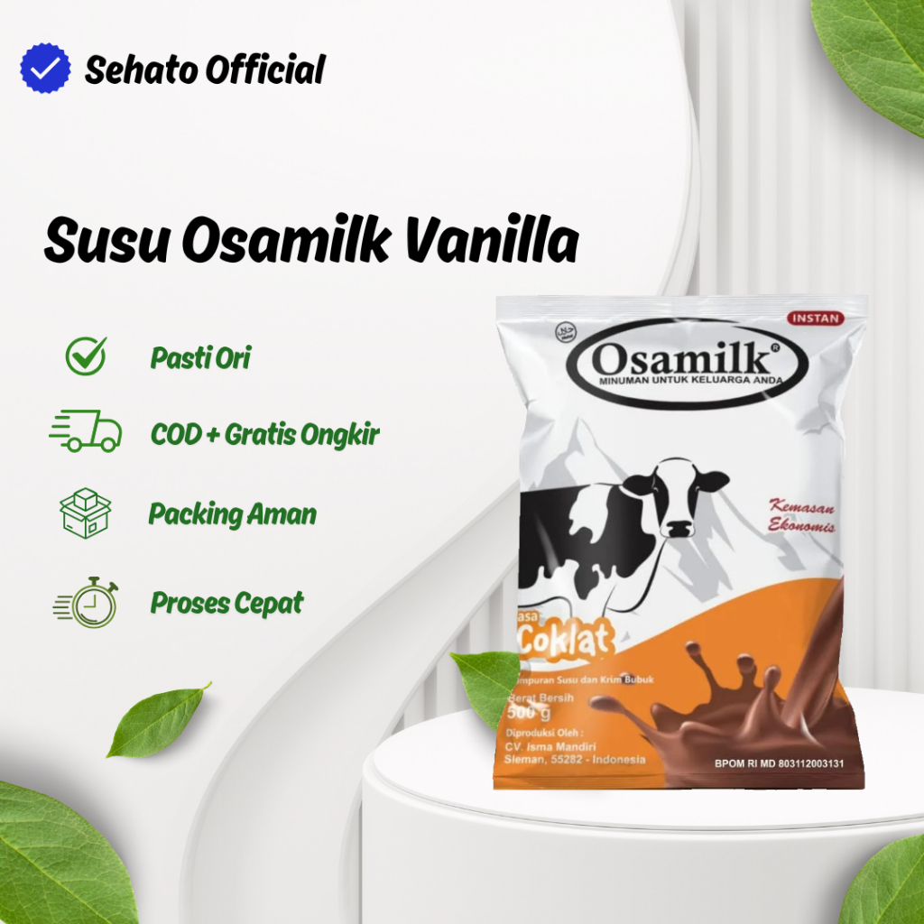 

Osamilk Coklat 500gr Original - Susu Sapi Penggemuk Badan
