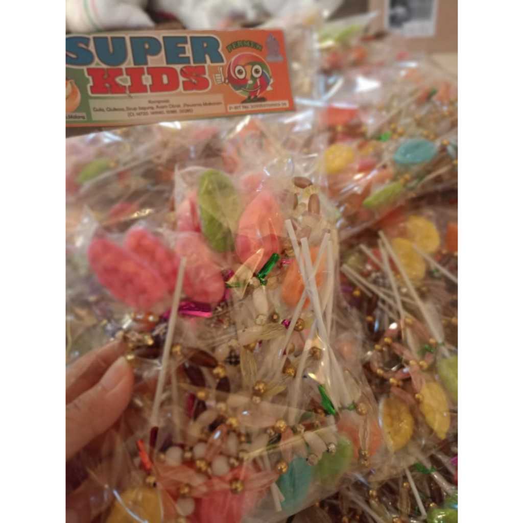 

PERMEN LOLIPOP BUAH WARNA WARNI SUPER KIDS ISI 20 (Langsung dari pabriknya). Cek deskripsi yaa