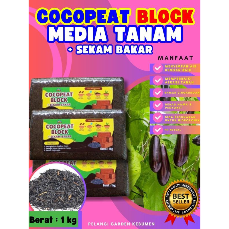 TERBAIK  Cocopeat Fiber, Cocopeat Fellagro, Cocopeat Gecko
