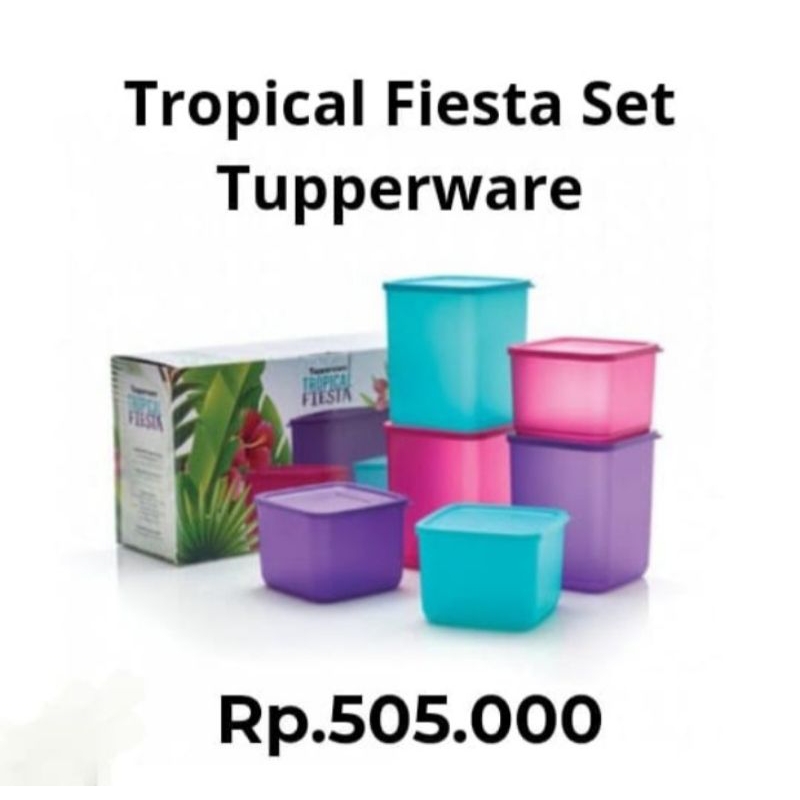 TROPICAL FIESTA SET TUPPERWARE ORIGINAL
