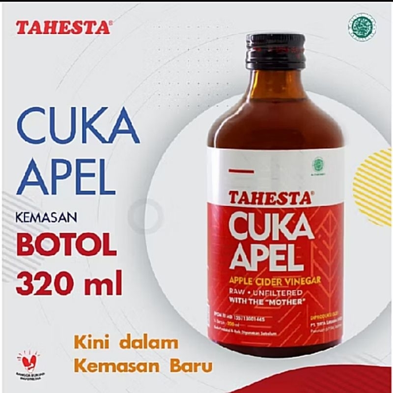 

tahesta cuka apel cinder vinegar with mother 320 ml