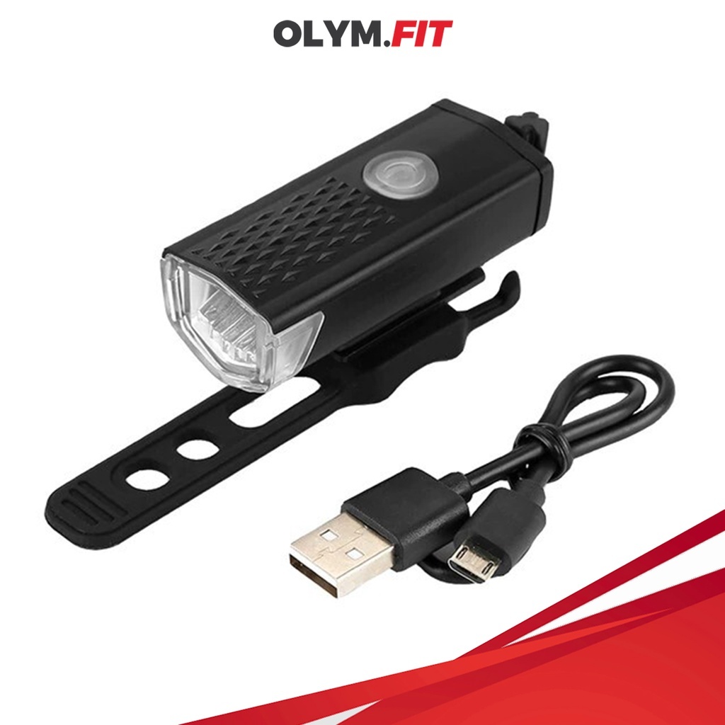 Lampu Depan Sepeda LED Tahan Air Waterproof USB Rechargeable Lampu Sepeda MTB Lipat