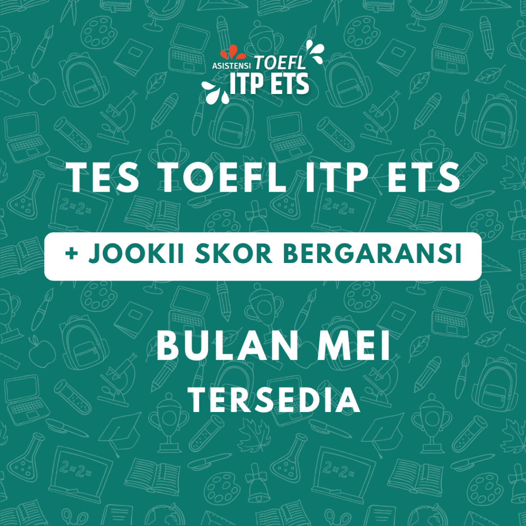 TOEFL ITP ETS RESMI BULAN MEI | BEASISWA | SERDOS | PROFESI | LPDP 2025 | E-Voucer