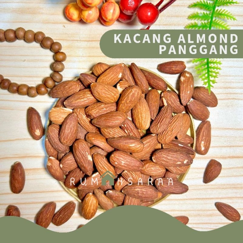 

Kacang Almond Panggang 1kg 500gr 250gr | Almon Roasted Matang