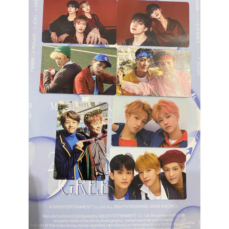 tc sg25 trading card season’s greeting nct dream 2025 jenjaem nomin jeno jaemin unit dreamscape sati