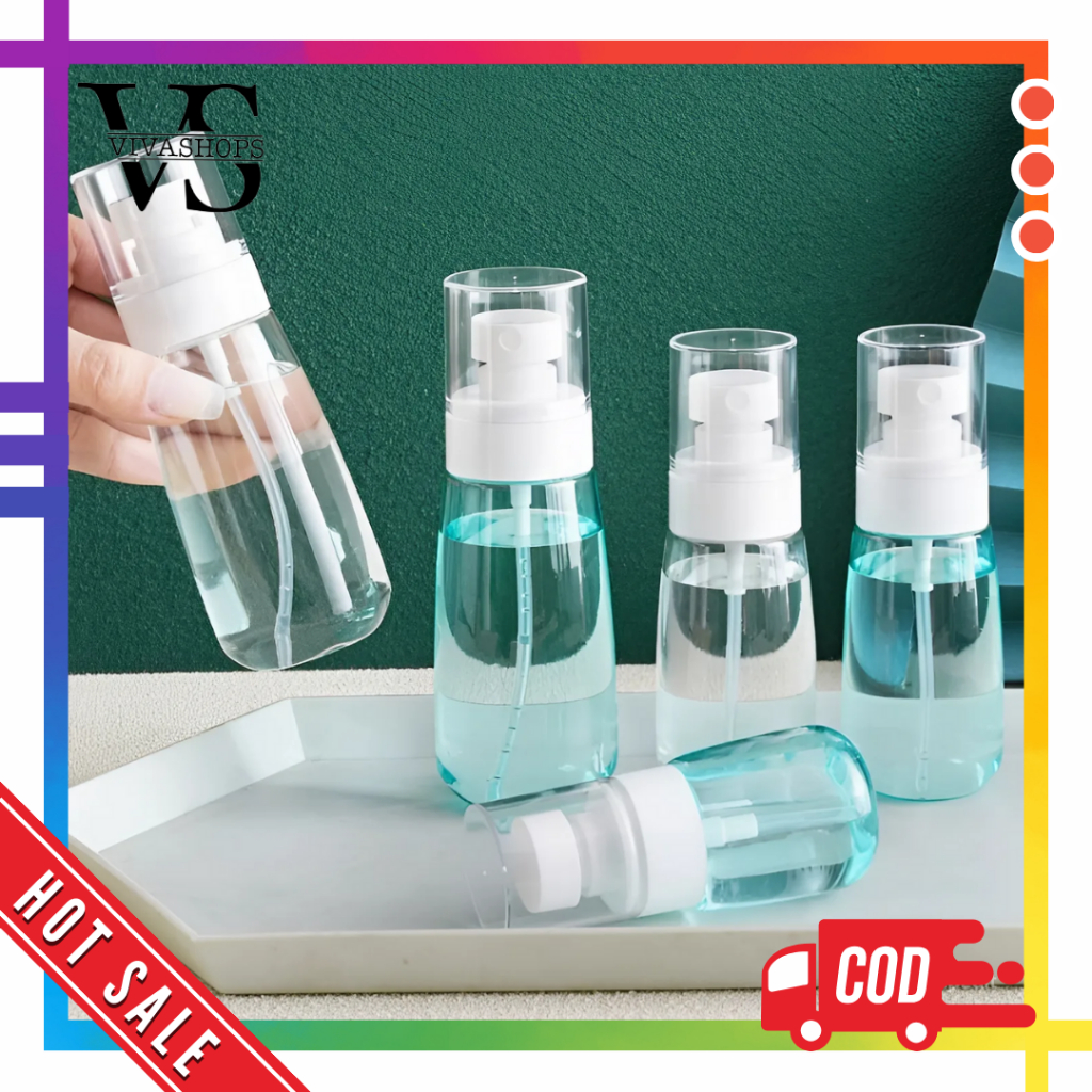 Botol Spray Pump Refil Botol Mist Spray Treatment Multifungsi Botol Pompa Semprot Transparan