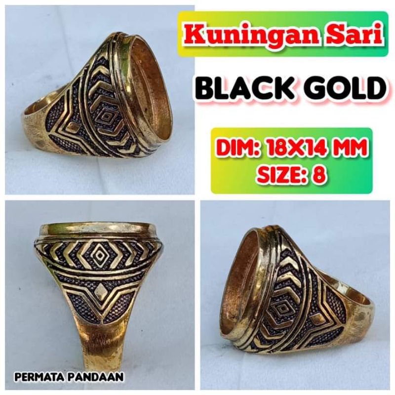 Emban Batu Akik Dan Permata Kuningan Perunggu.01