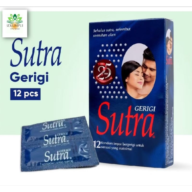Kondom Sutra Gerigi isi 12s - Kondom Biru Sutra (SA)