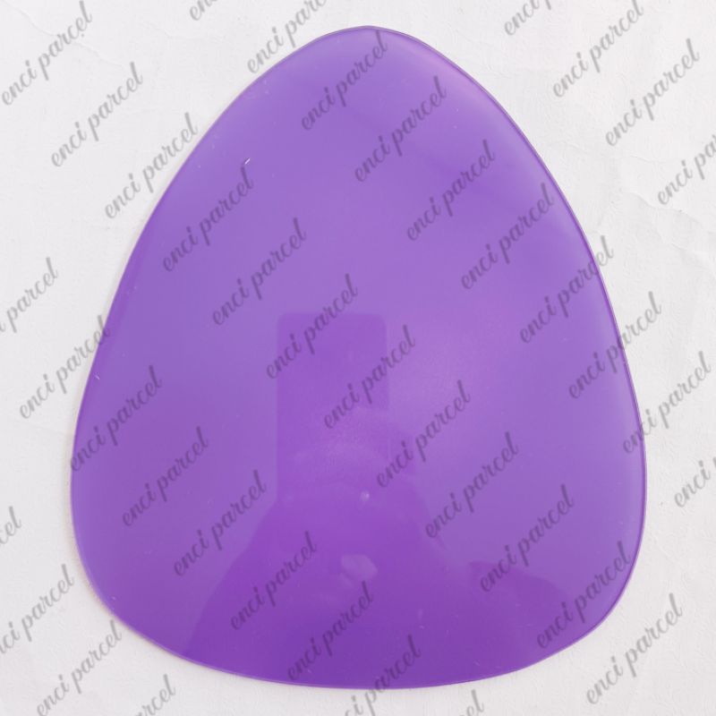 akrilik bentuk telur polos tanpa tulisan timbul custom warna dekorasi hiasan mahar lonjong brush