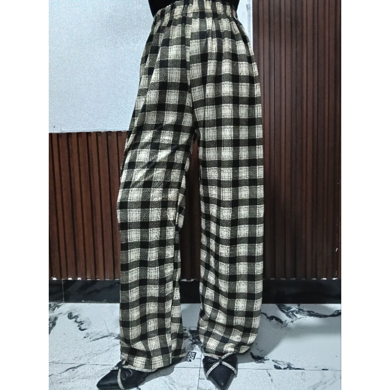 Taylor Tartan Pants - Celana Panjang Wanita Tartan Pants