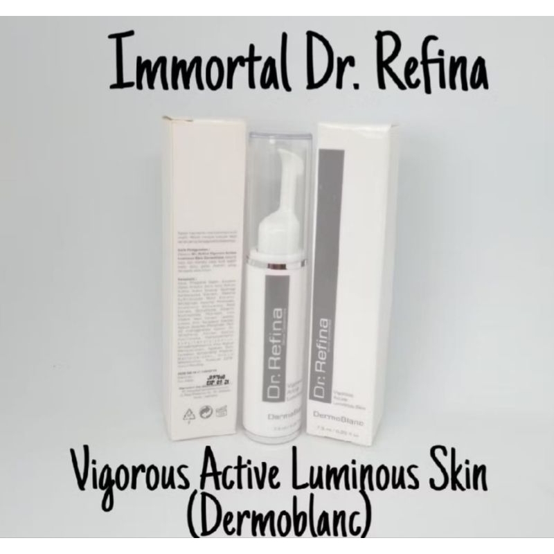 Dr Refina Vigorous Active Luminous Skin Demoblanc - serum pemutih pencerah pelembab kulit wajah - BP