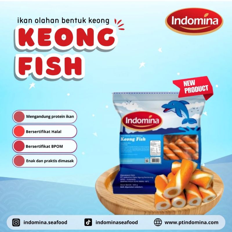 

INDOMINA KEONG FISH 500GR