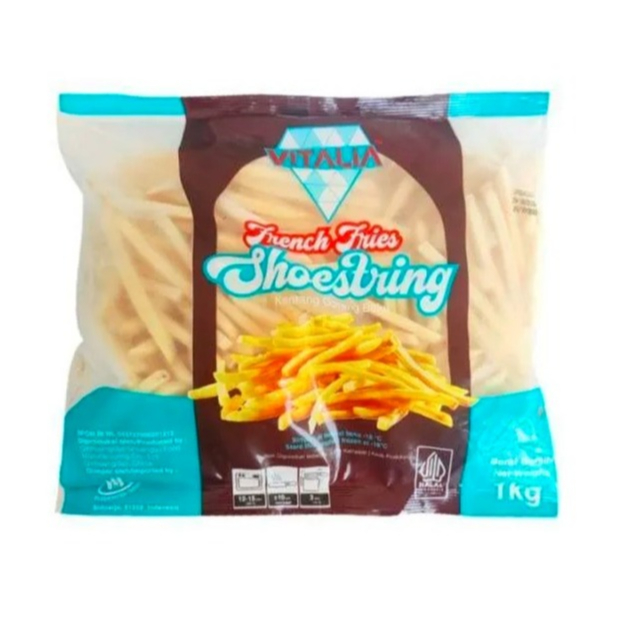 

Vitalia Freanch Fries Shoestring 1 Kg | Vitalia Kentang Goreng Frozen
