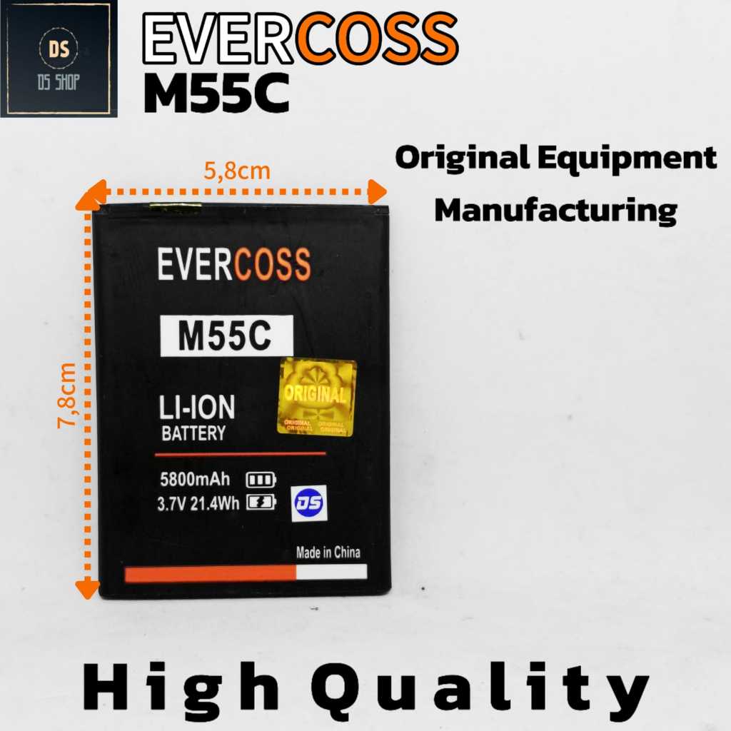 Baterai HP Evercoss M55C M55 Ori Original OEM Batre Batrai Evecross HP