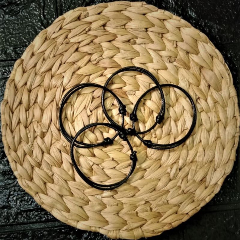 GELANG TALI HITAM KOREA/ GELANG HITAM/ GELANG MURAH/ GELANG TALI KOREA 1.1MM