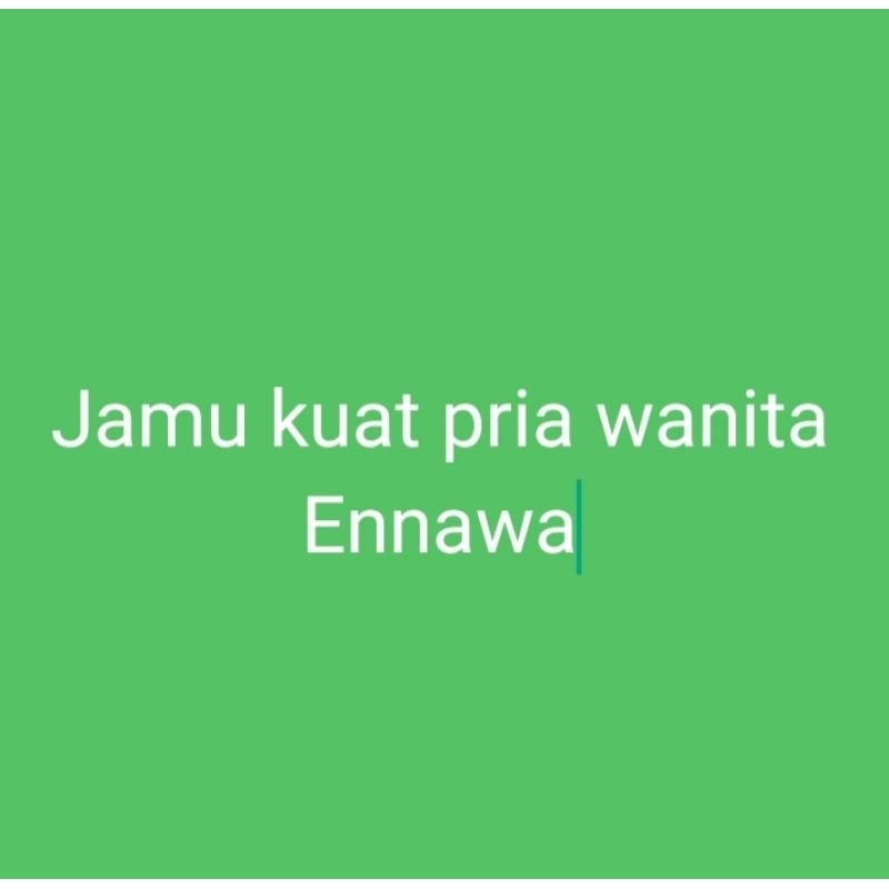 jamu kuat pria wanita ennawa