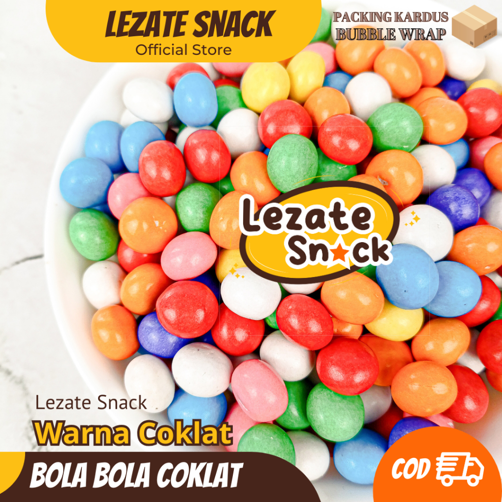 

Biskuit Bola Bola Coklat 250GR Kiloan Murah Manis Enak / Roti Bola Cokelat Warna Warni Pelangi Permen Roti Kue Coklat Bobo SEDAP SNACK