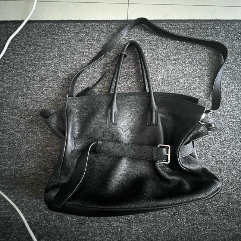 AESTHETIC PLEASURE AFFIX BAG GRAIN BLACK