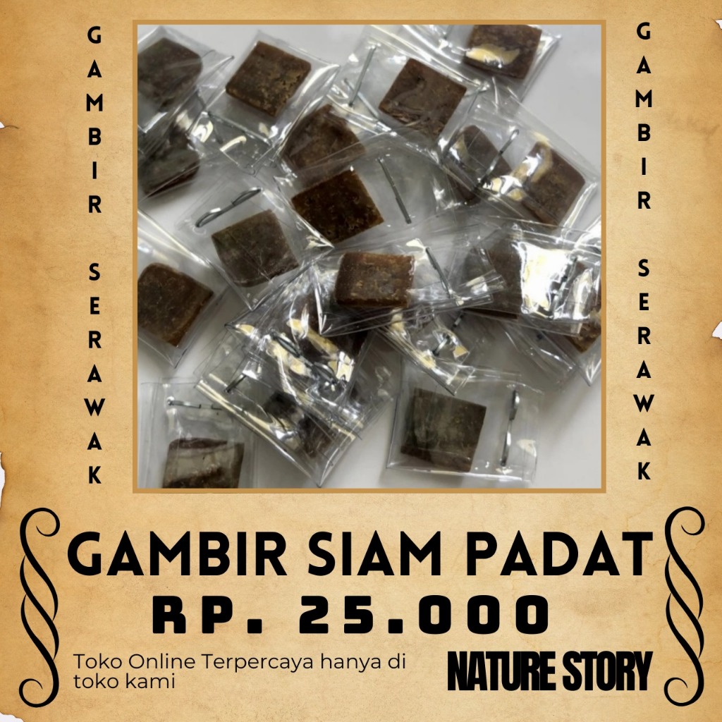GAMIR SERAWAK PADAT GAMBIR PADAT