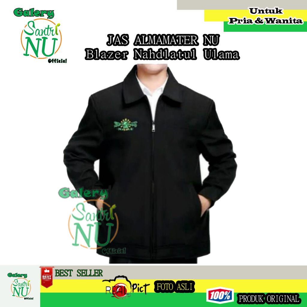 Jasket NU jas Jas Jaket Kerah Nahdlatul Ulama PERGUNU