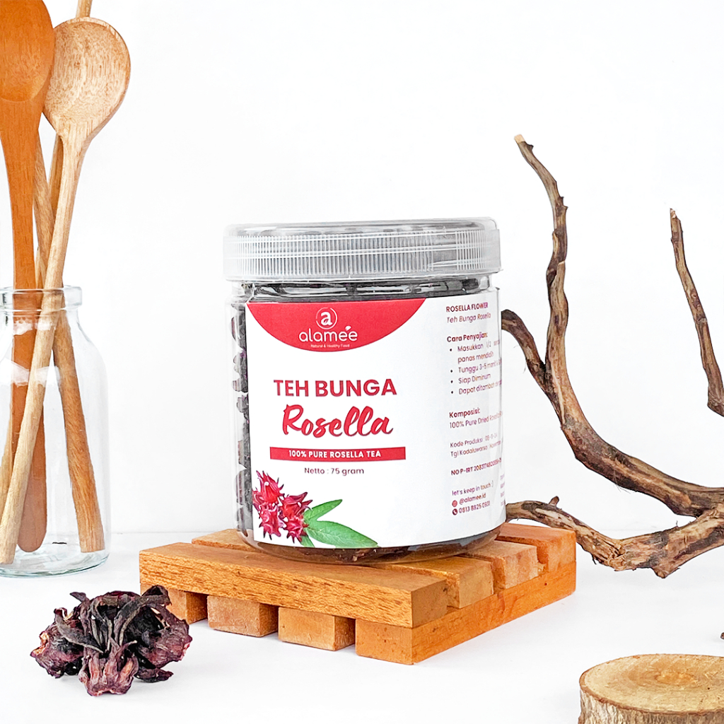 

ALAMEE Rosella Tea Teh Bunga Rosela Kering Flower Merah Organik Red 75gr