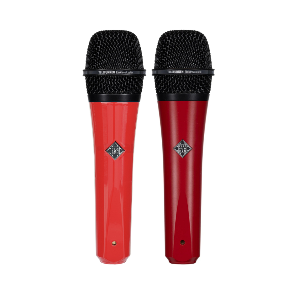 Telefunken M80 Red Body / Black Grille Microphones