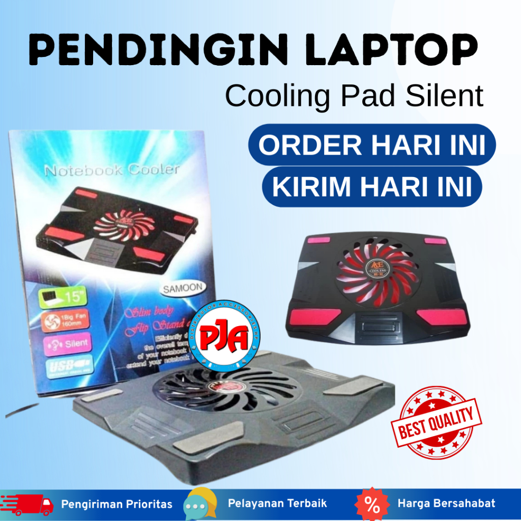 Kipas Laptop Pendingin Laptop Cooling Pad Portable Silent
