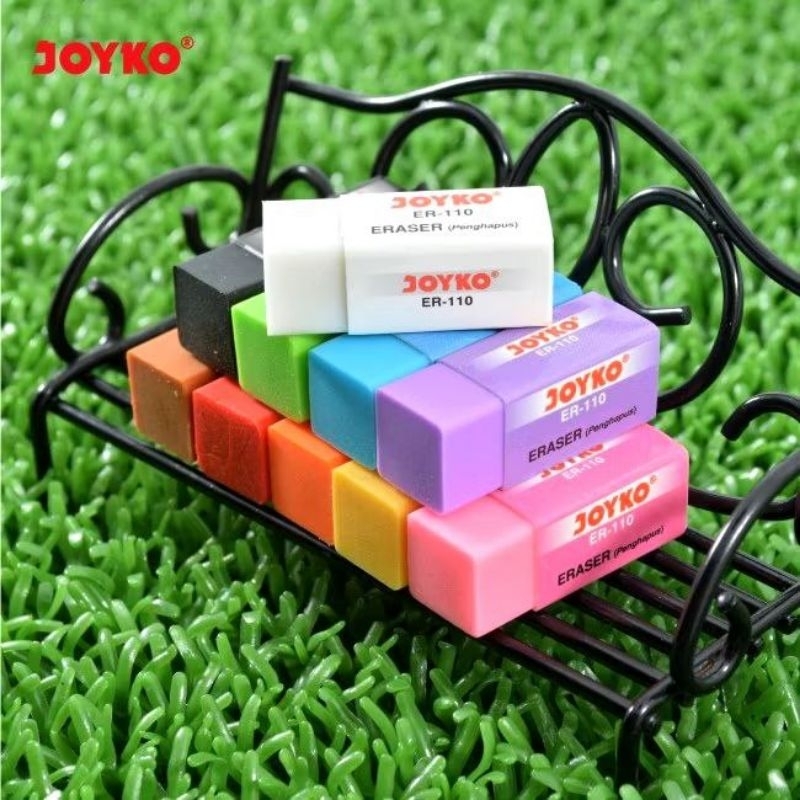 

(40 Pcs) GROSIR Pengahapus Pensil Pelangi Joyko ER-110 Color 10 Warna Warni Fancy Eraser