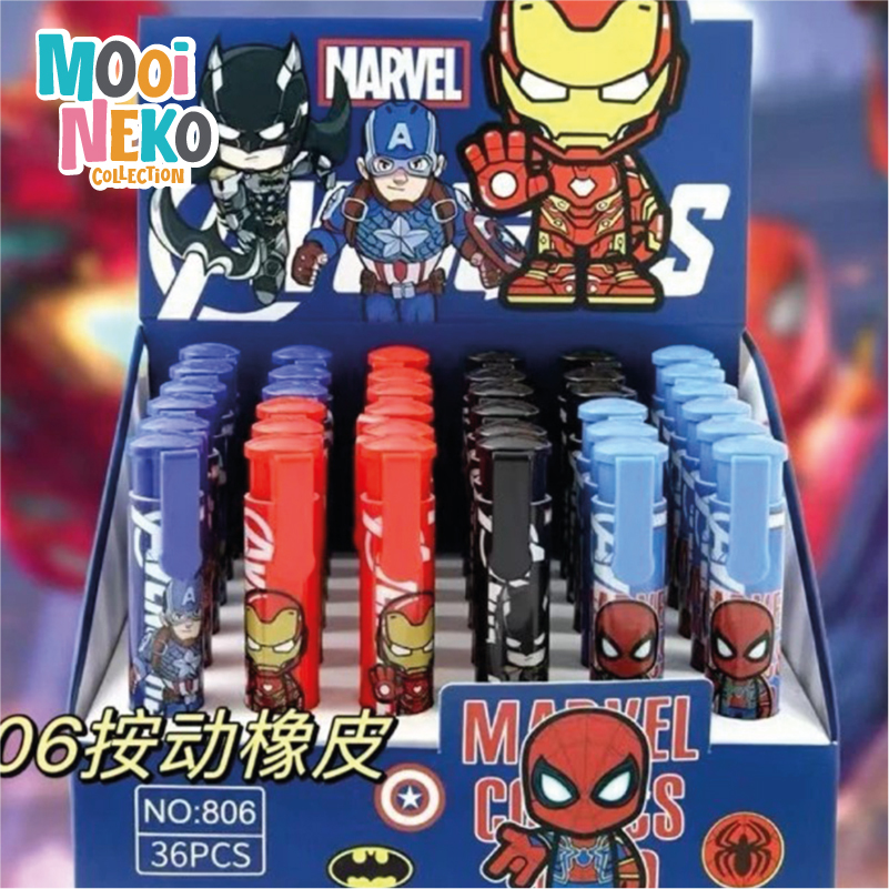 

PENGHAPUS MEKANIK / PENGHAPUS PENSIL ERASER CETEK MOTIF KARAKTER AVENGER