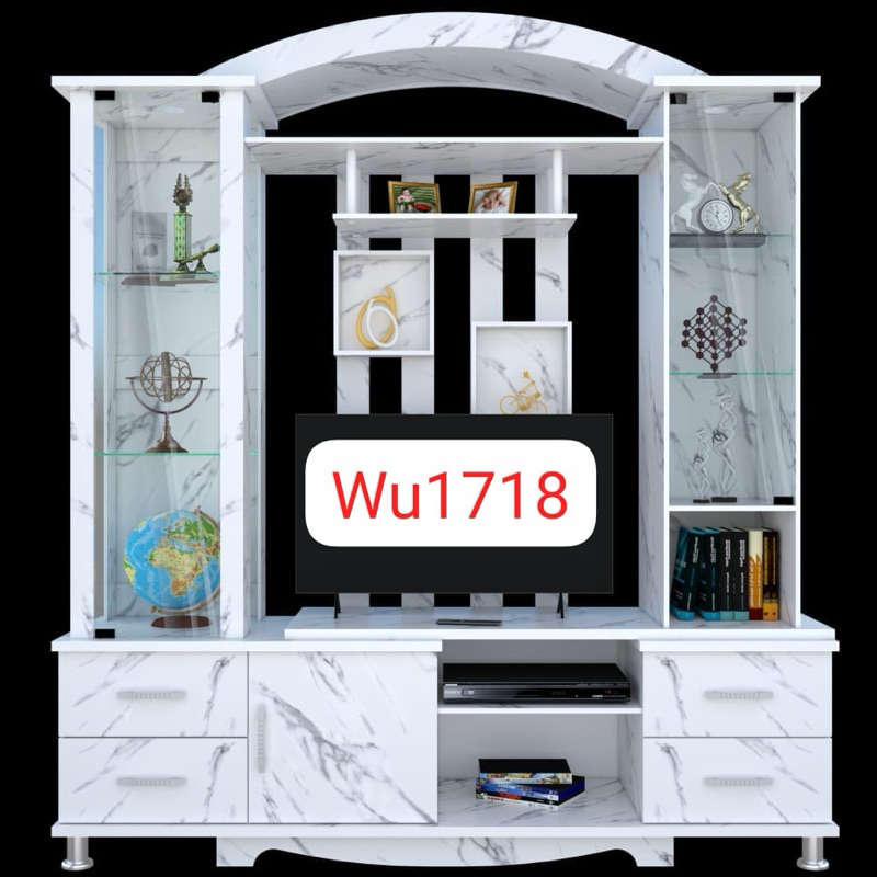 Lemari Hias TV Menara Kaca Jumbo