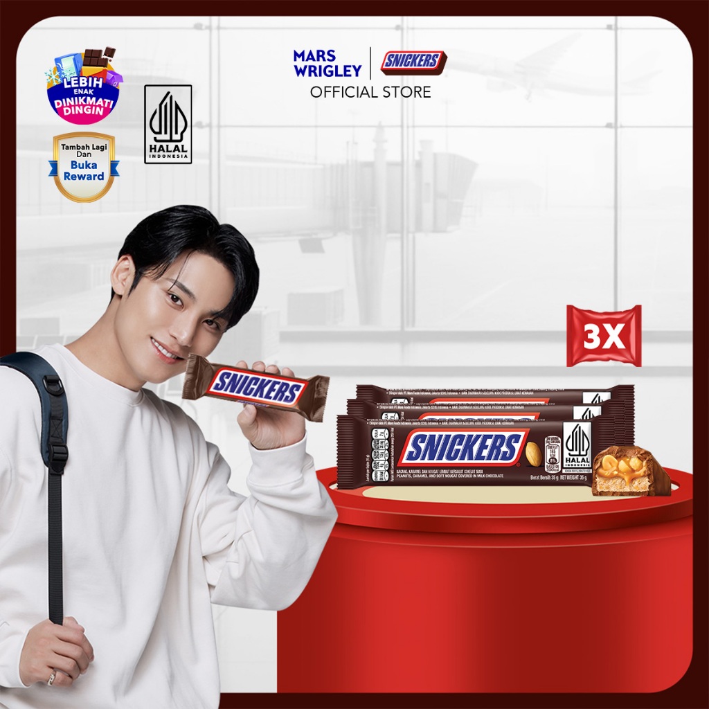 

SNICKERS Peanut Original 35g X3