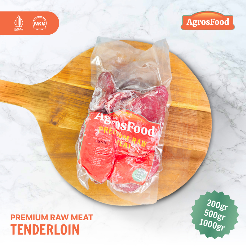 

Daging Sapi Tenderloin Premium / Agros Food Sirloin Steak Premium