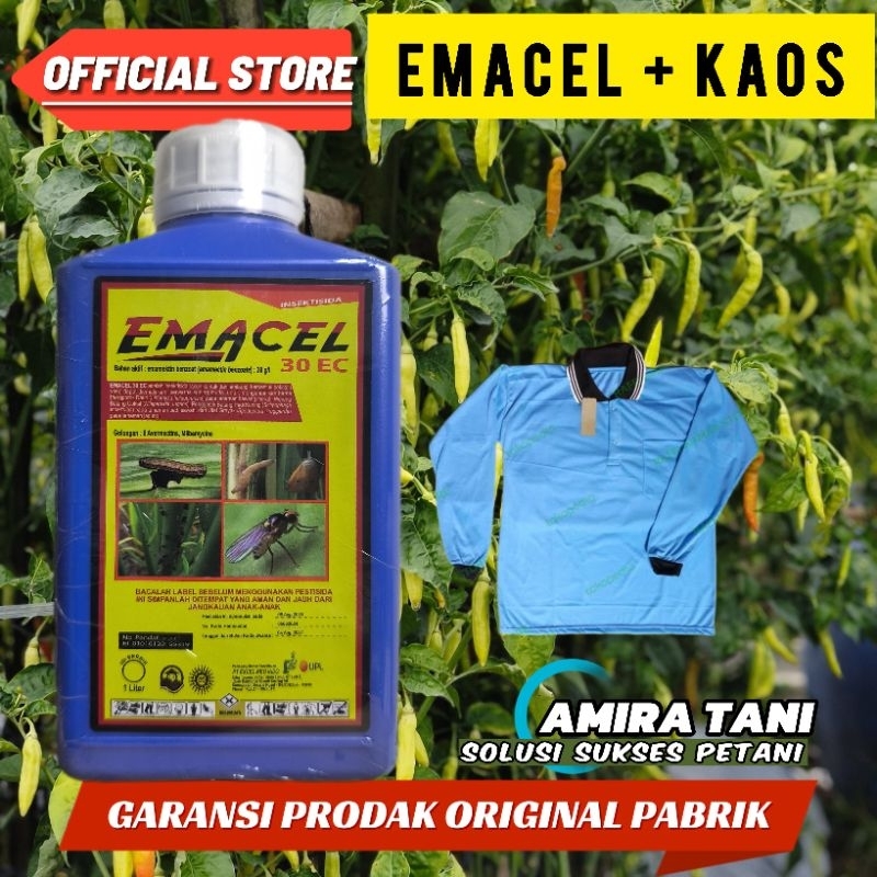 EMACEL 1 LITER PLUS KAOS ATASI ULAT TANAMAN