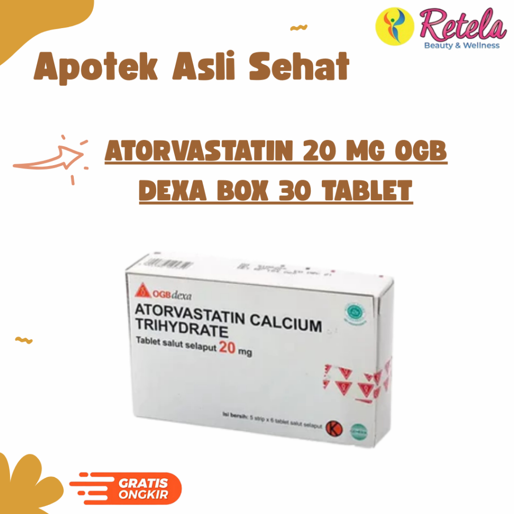 ATORVASTATIN 20 MG OGB DEXA BOX 30 TABLET