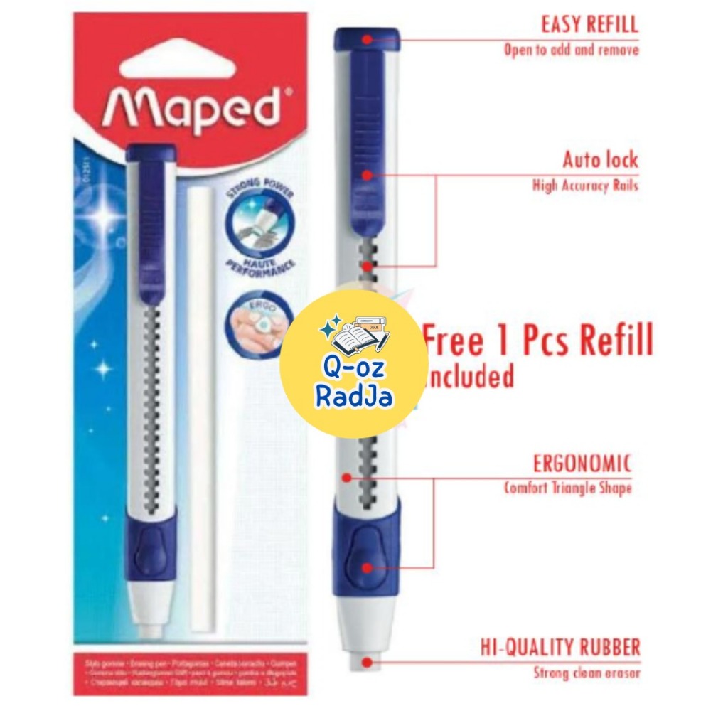 

MAPED Penghapus Pensil Eraser Circular Gom Pen - Blister Pack
